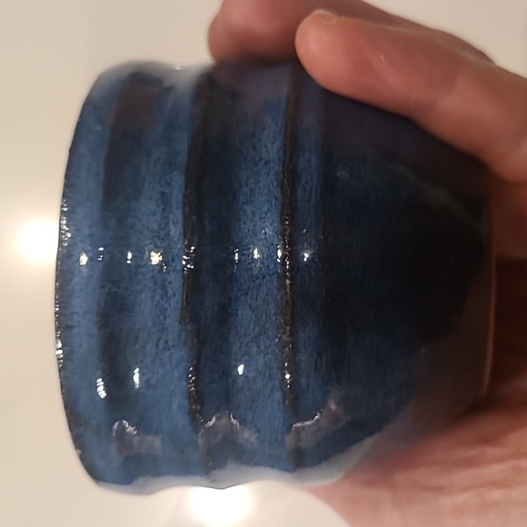 Handmade Blue Pottery - Picture 4 of 6